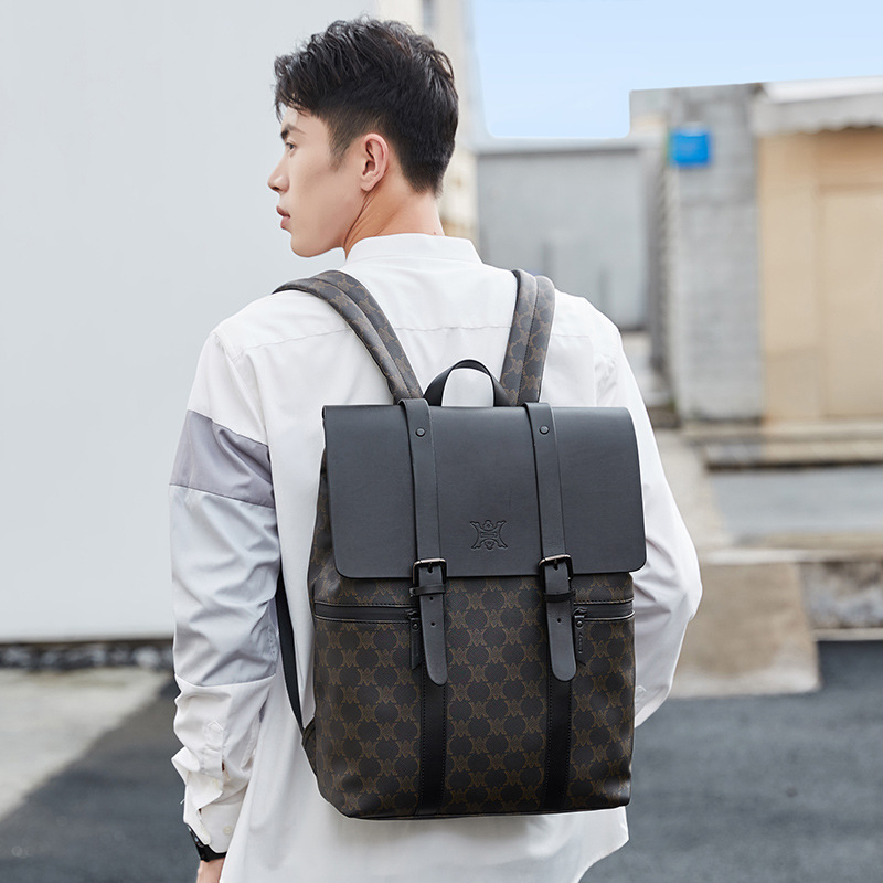 Simple backpack, large capacity backpack, fashionable and versatile casual backpack, women's new computer bag_voghion.com