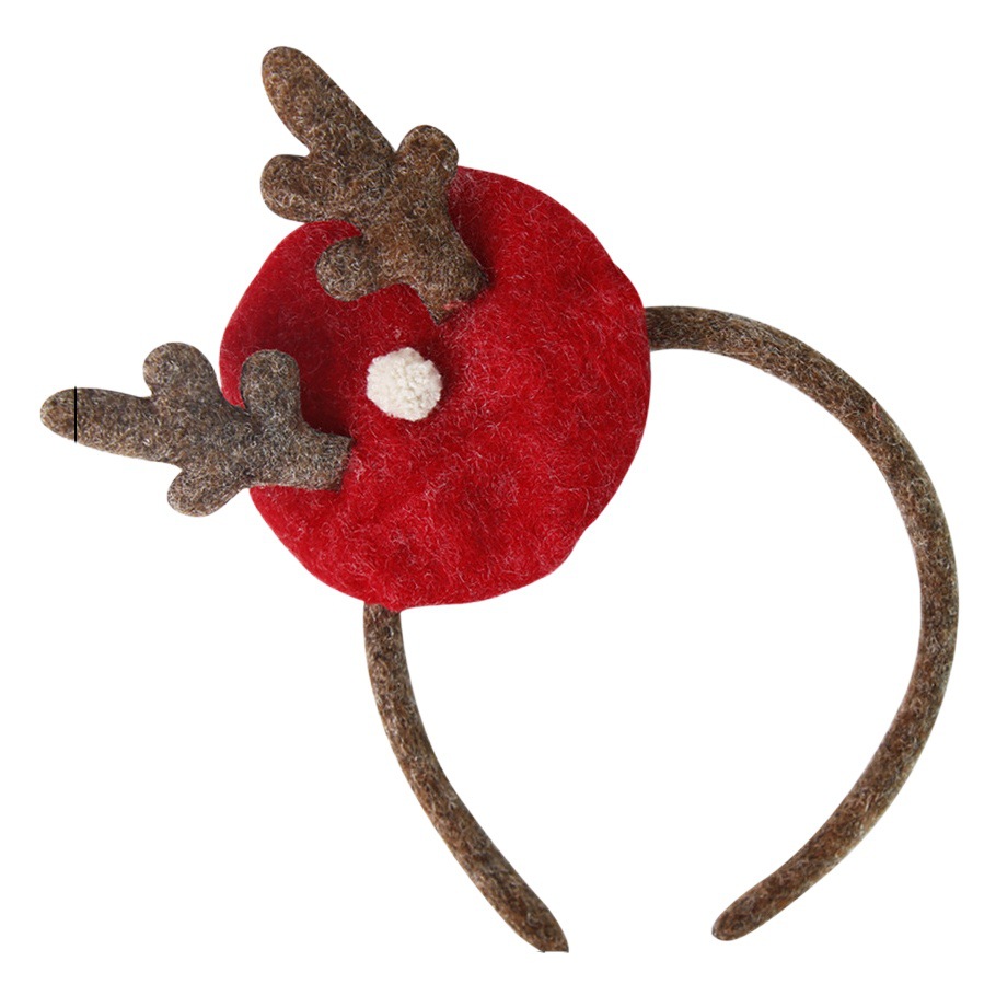 Diademas navideñas nuevas de 2025 para niños y adultos, artículos de decoración para fiestas, adornos navideños, diademas con cuernos de reno, diademas