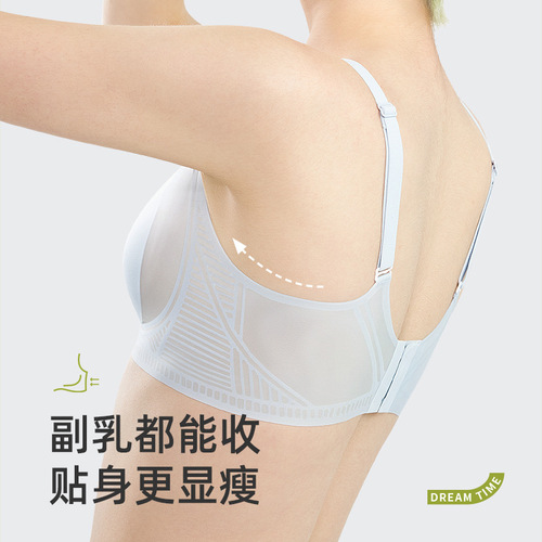 Summer ultra-thin underwear showing breasts bunny ears bra thin cup big breasts showing small cool feeling seamless ice silk underwear for women