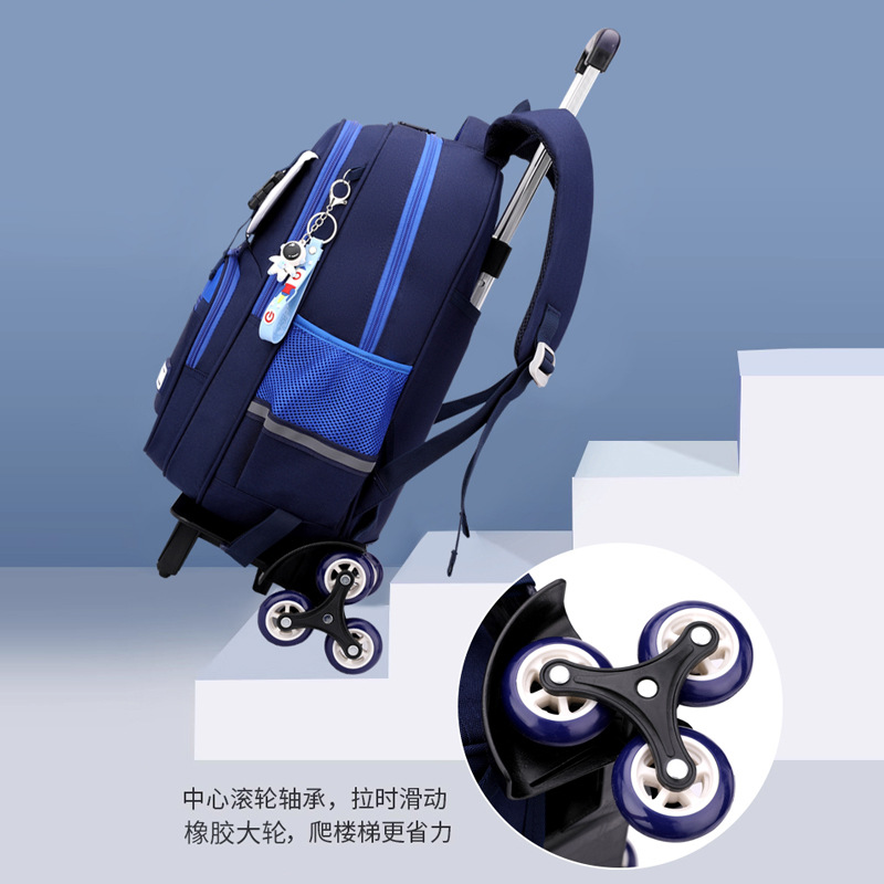 Venta especial de nueva mochila de tirón para estudiantes de primaria de grado 3 - 6 mochila de doble uso de gran capacidad para la escuela mayorista