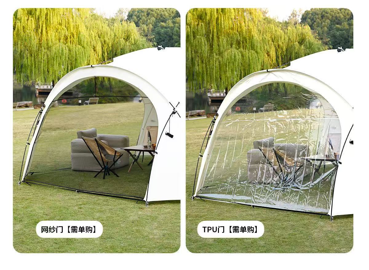 Mongolian Yurt-Style Dome Canopy Two-In-One Extra-Large Tent for Outdoor Camping, Windproof and Rainproof, Factory Wholesale in Stock