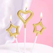 生日蜡烛星星仙女棒爱心聚会派对蛋糕婚礼装扮发光