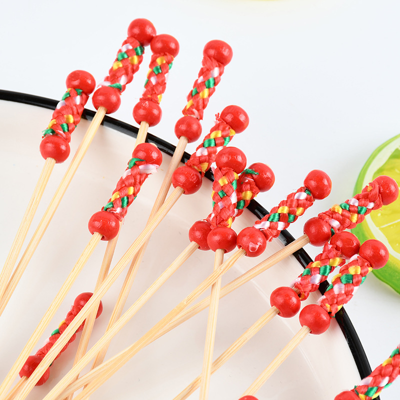 Mayorista pañales de fruta pañales de dientes azúcar calabaza pañales de fruta flor pañales de fruta decoración pañales de bambú hamburguesas string rojo string