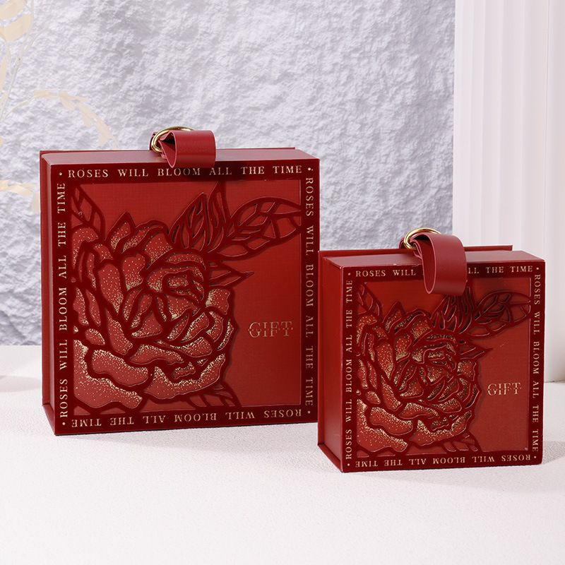 情人節禮品盒婚禮伴手禮盒ins風生日禮物盒婚慶糖果圓形包裝空盒