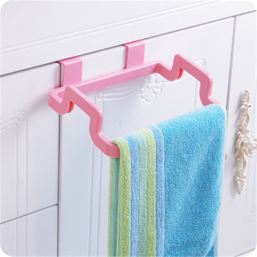 Kitchen door-back portable garbage bag holder, door-back rag rack, trash can rack, kitchen door-mounted trash can