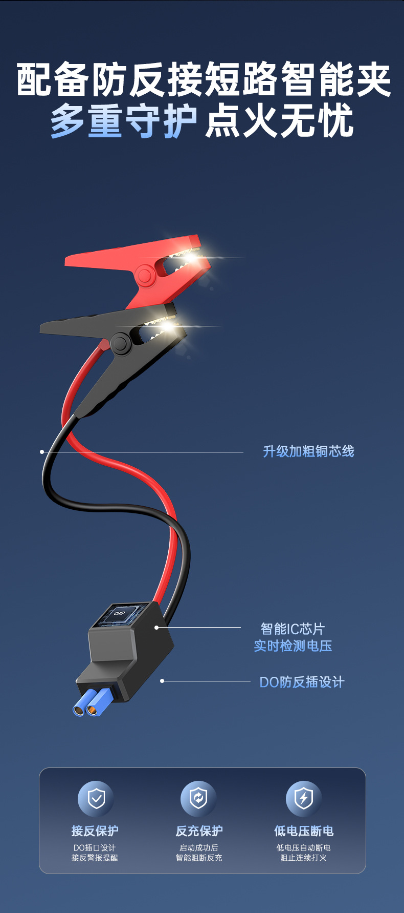 Car inflator emergency start power supply inflator gas and electricity all-in-one digital display electric car fire