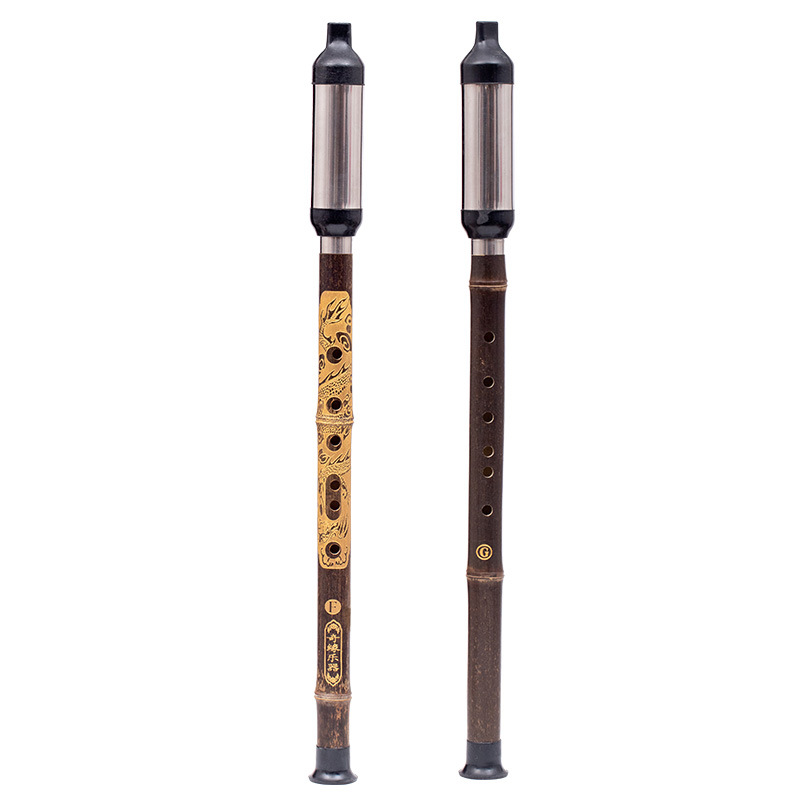 Vertical que sopla Bawu Bambú Púrpura desmontable de bambú púrpura talla Dragón Bawu G tono/F C tono/B tono Un Tono de aprendizaje Bawu