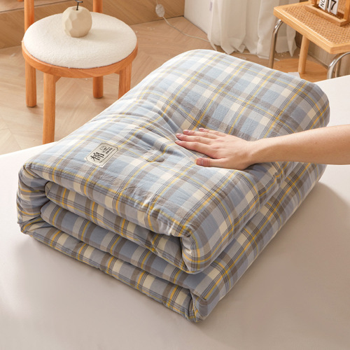 Xinjiang Cotton Winter Blanket Thick Washable Cotton Spring and Autumn Blanket Dormitory Sheet Set 100% Cotton Cotton Mattress Core Wholesale