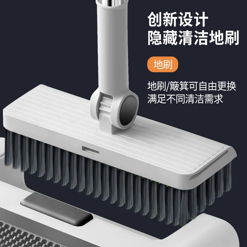 Broom, dustpan, ecological set, three-in-one, material