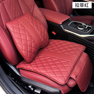 Foam Car Seat Cover Car – Waist support - cushion-waist-wine-red
