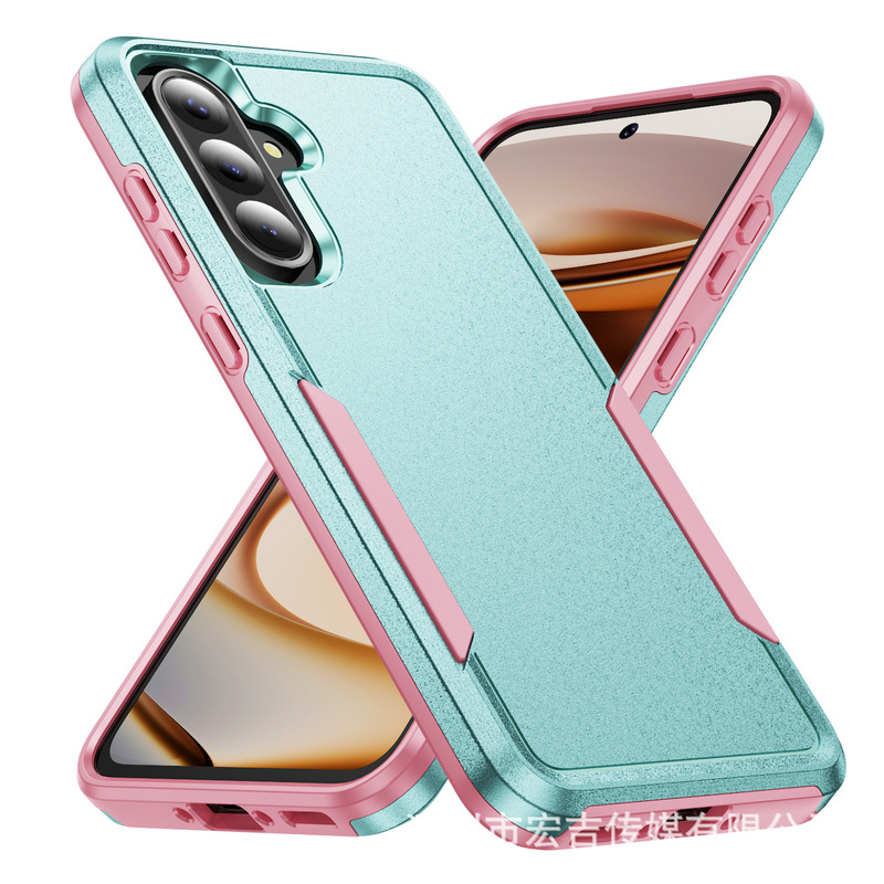 Cross-Border Applicable Samsung A57 Trailblazer 2-in-1 Phone Case Galaxy A36 Color-Blocking Anti-Drop Protective Cover