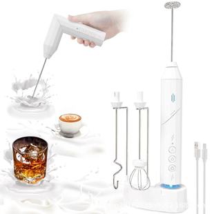 Cross-border electric milk beater new stainless steel coffee cream electric milk beater egg beater portable mixer