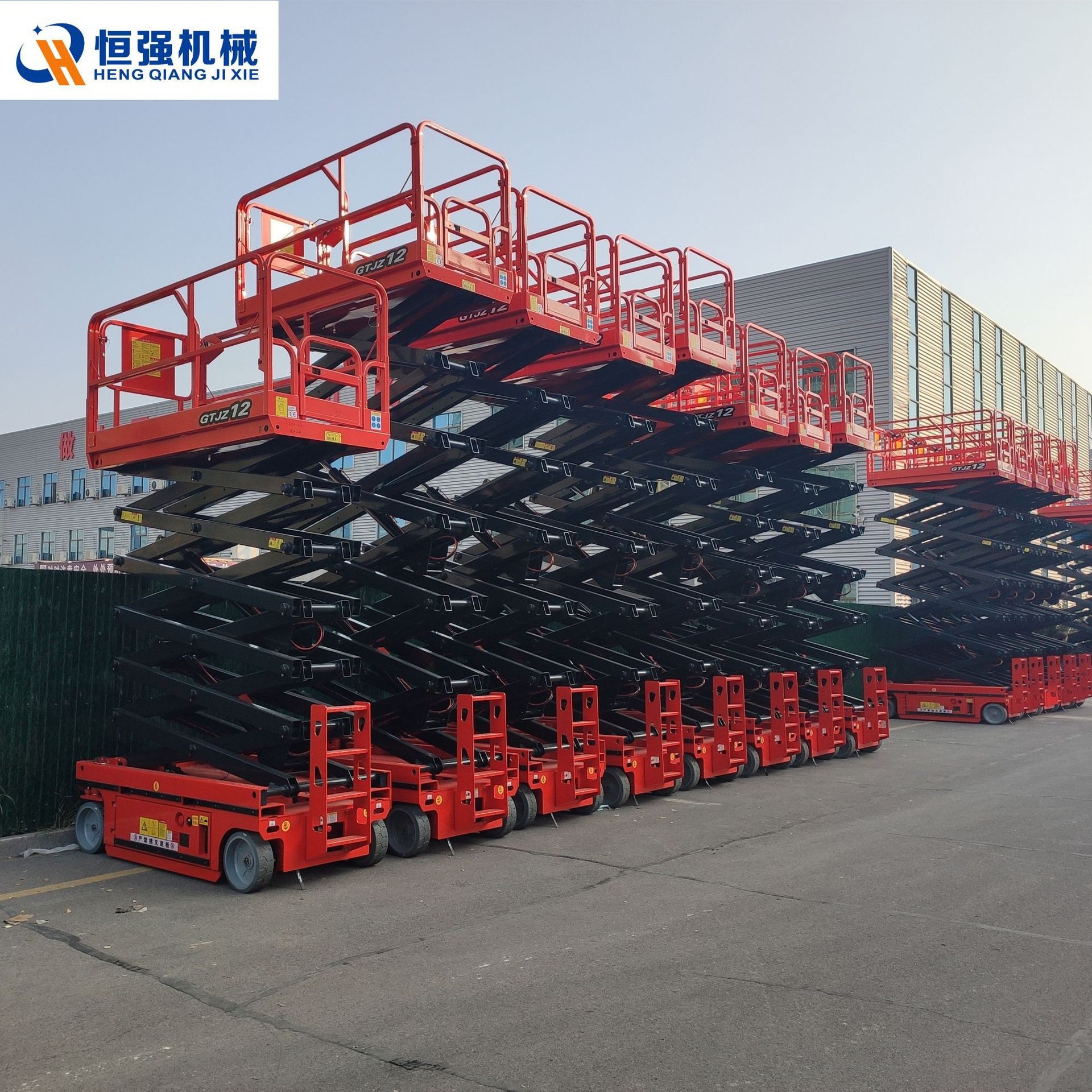 10米12米自行走剪叉升降机式升降平台全自动升降车跨境专供