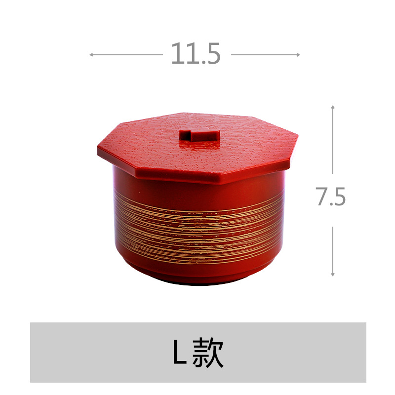 Cuenco de sopa de estilo japonés y coreano Cuenco de sopa de estilo japonés con tapa Cuenco de arroz de sopa de estilo japonés Cuenco de inmersión Cuenco comercial Cuenco de sopa de sabor creativo
