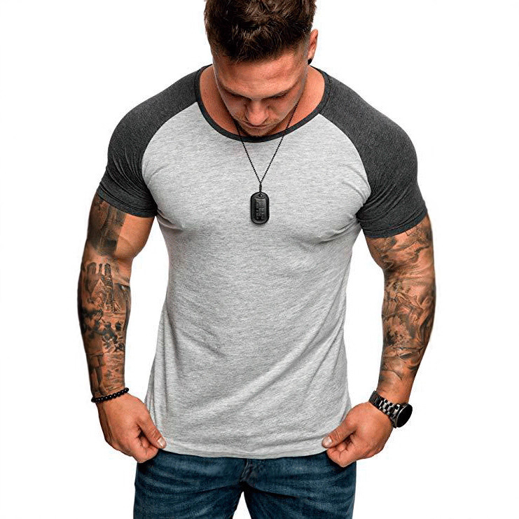 New Four Seasons Men's Casual Sports T-Shirt Thin Slim Fashion T-Shirt New Four Seasons Men's Casual Sports T-Shirt Thin Slim Fashion T-Shirt