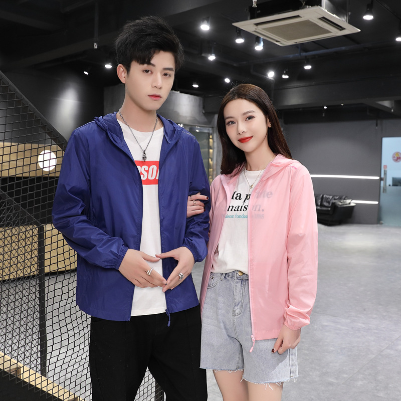 Couple sunscreen clothing 2021 new pattern ultraviolet-proof ventilation Borneol Sunscreen Thin section outdoors Sunscreen men and women