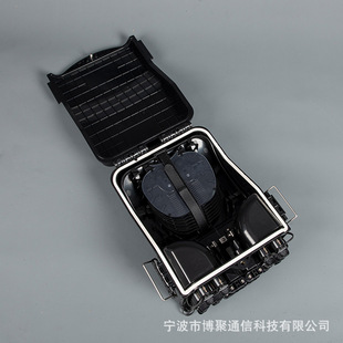 Black Alloy 16 Core Pre-Linked Type Optical Fiber Terminal Box 4 in 16 Out Ftth Optical Cable Junction Box