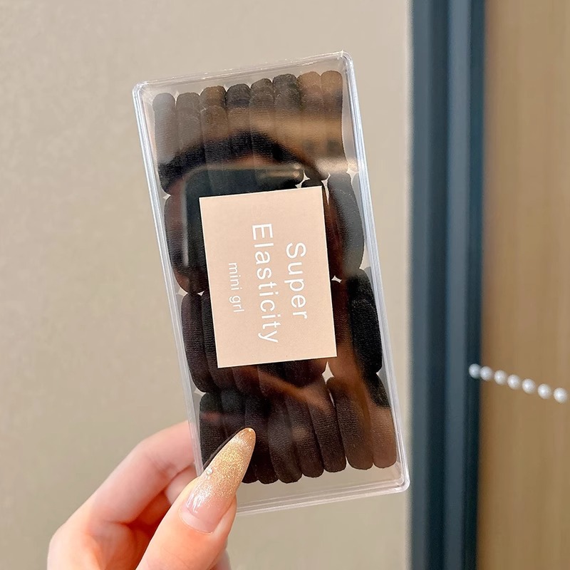 Niños elásticos no lastiman el cabello de la banda de goma de cabello de niñas adornos para el cabello de bebé cabello de pulgar de color anillo de cabello de cabello de cabello