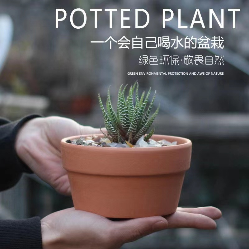 Red Clay Flower Pots, Coarse Pottery Breathable Large-Diameter Ceramic Pots for Succulents and Green Plants, Orchid Pots Wholesale Red Clay Flower Pots, Coarse Pottery Breathable Large-Diameter Ceramic Pots for Succulents and Green Plants, Orchid Pots Wholesale
