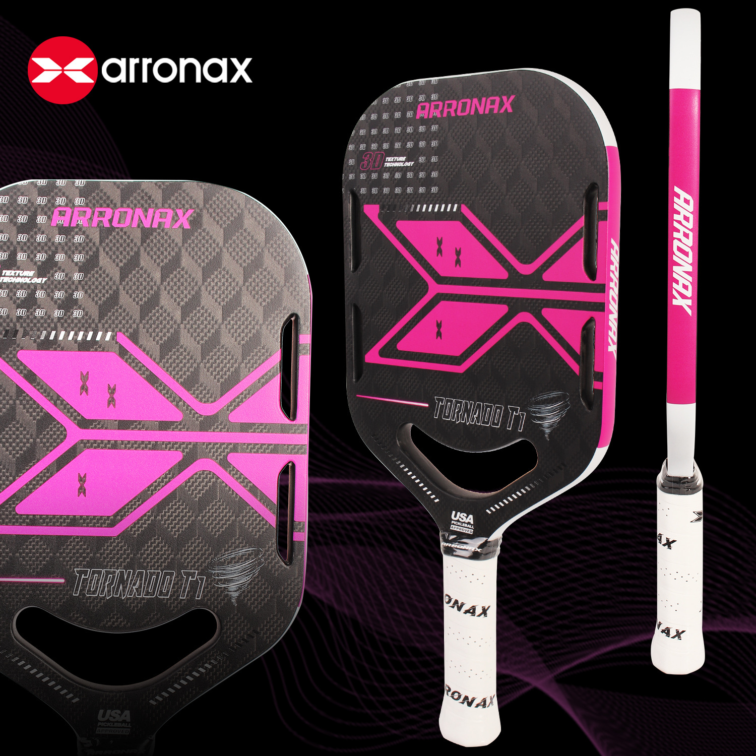 Arronax All-In-One Hot-Pressed Racket T1 Series 3D18 Pickleball Racket Professional Offensive Racket