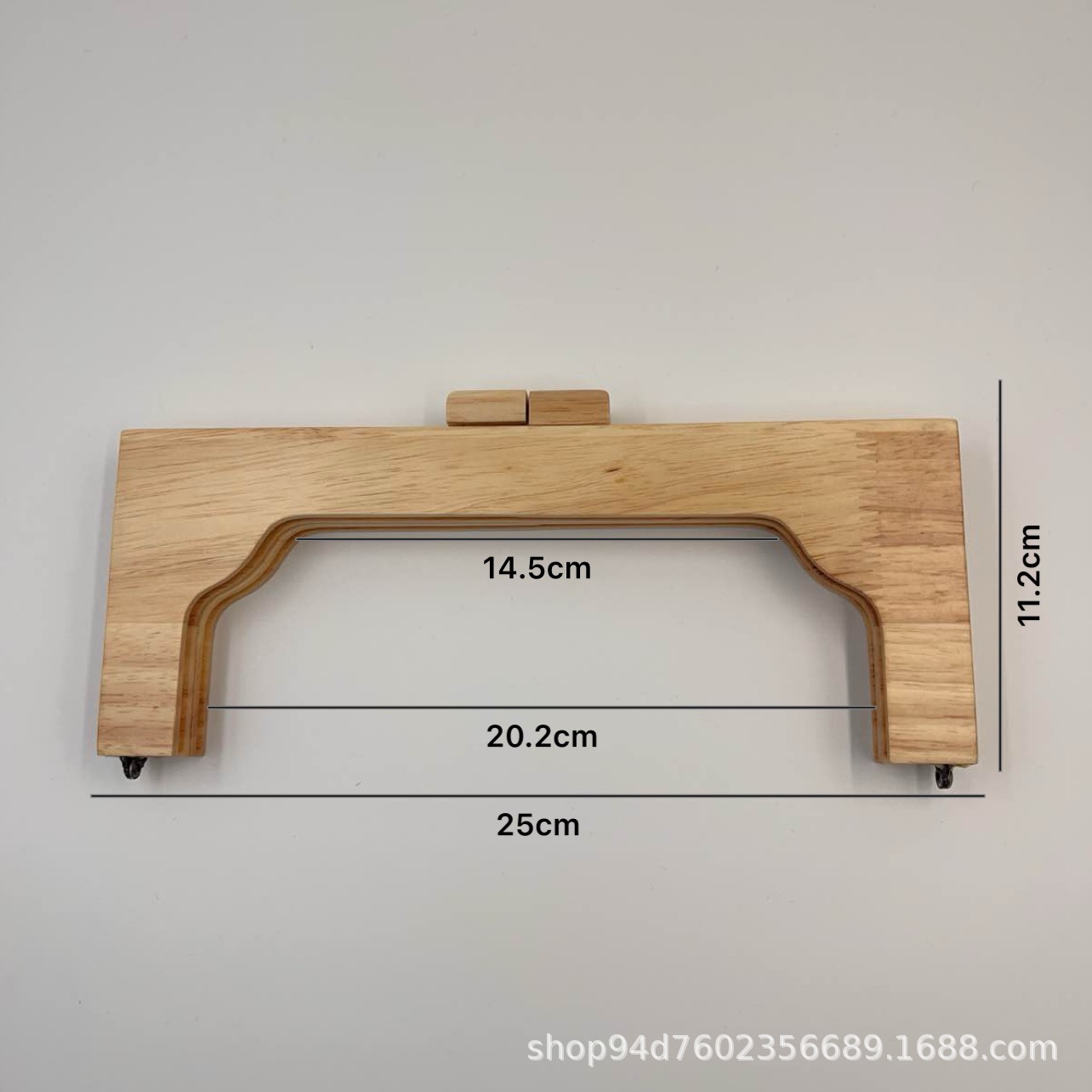 Cross-Border DIY Handmade Bags, Fashionable Handbags, Hardware Accessories, Wooden Clips, Wrist Straps, Wholesale in Stock