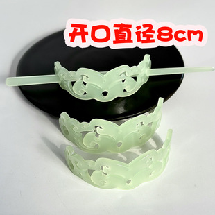 Imitation White Jade acetate hair crown semicircle hair ring clear cold feeling Hanfu hairpin headdress handmade diy production accessories material
