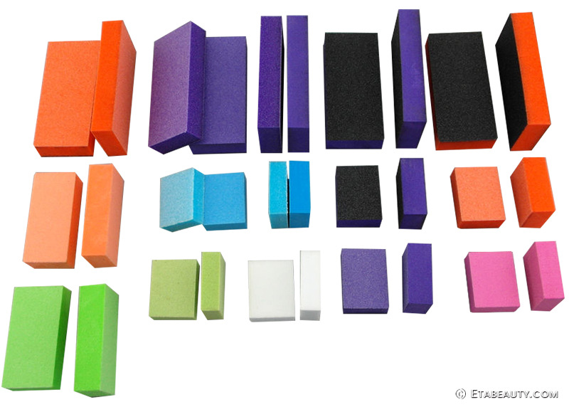 方块指甲锉豆腐块两面抛光打磨修型美甲搓条工厂