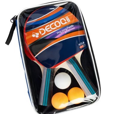 DiKaKe solid wood table tennis racket suit two beats three balls
