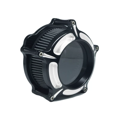 Motorcycle bumper – Soft Tail Dana Travel Transparent - a-base-plate-black-and-white-air-filter-gray