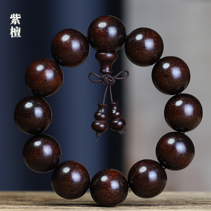 Leaflet Red Sandalwood Bracelet Men's Beads 2.0 High-density Zambian Blood Sandalwood Women's Bracelet Beads Full of Venus Wen Play Leaflet Red Sandalwood Bracelet Men's Beads 2.0 High-density Zambian Blood Sandalwood Women's Bracelet Beads Full of Venus Wen Play