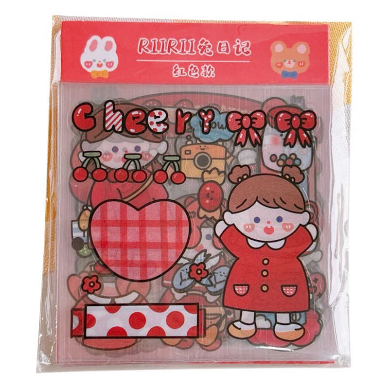 100 pegatinas originales de mano de dibujos animados lindo