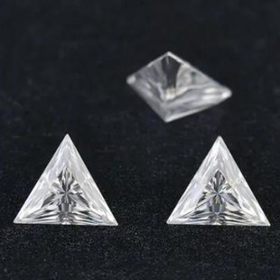 Mosang straight triangle TRIANGLE ultra-white D color cultivation drill EX cutting stone main stone bare stone