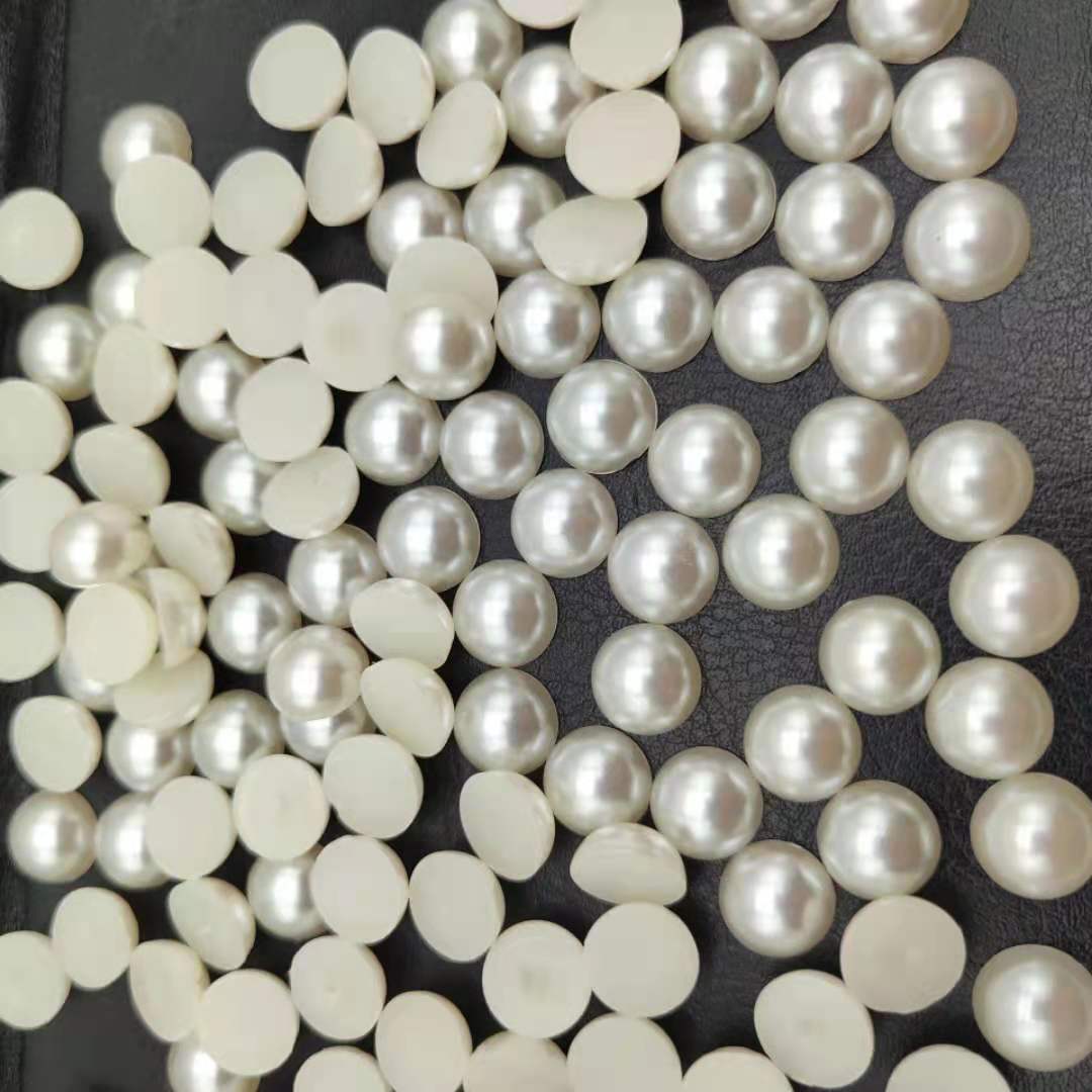 亚马逊热销diy饰品配件abs仿珍珠半圆珠子手机配件珠美甲珍珠批发