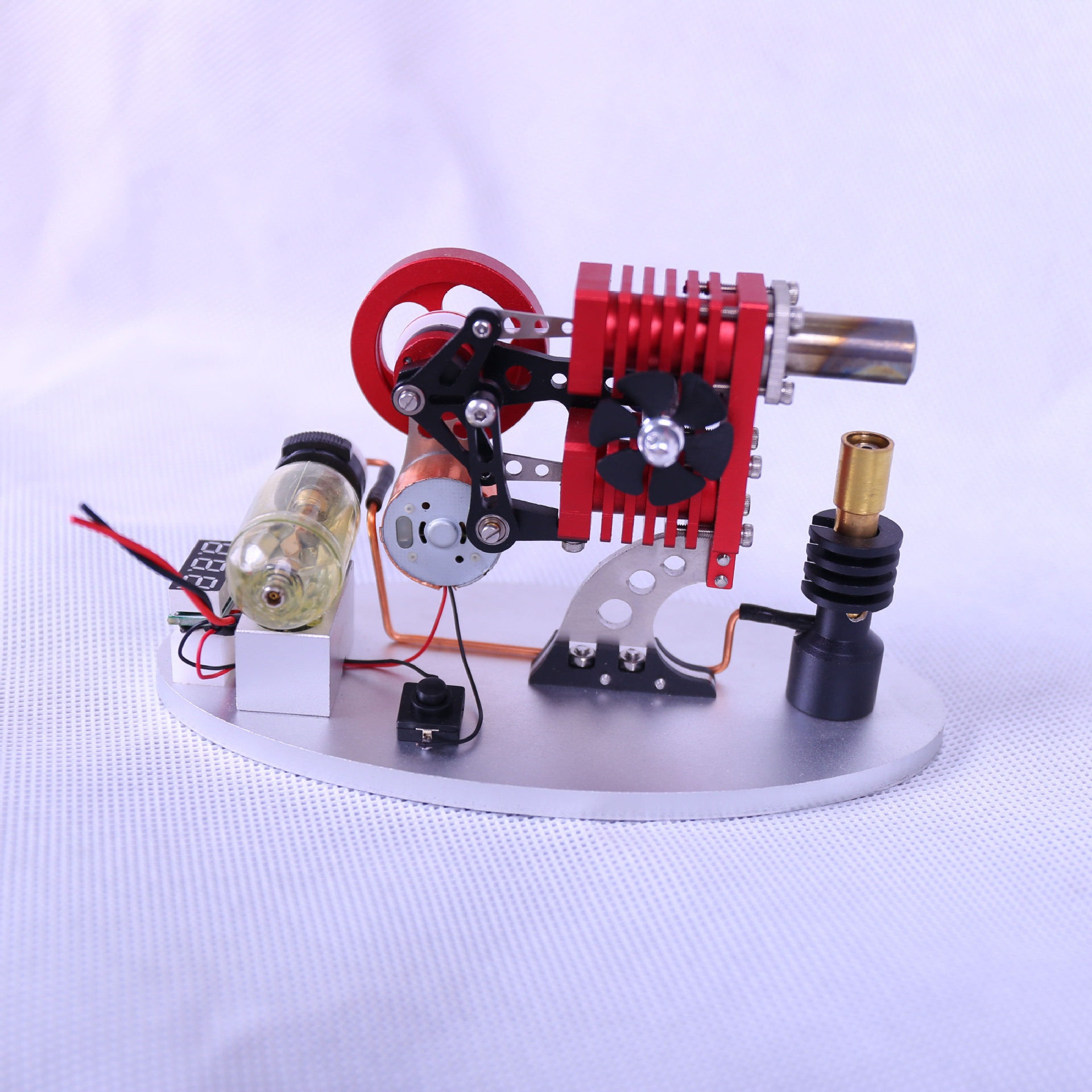 Xuanke balancín Stirling motor modelo externo turbina de gas física educativa juguetes novedosos tecnología creativa artesanía