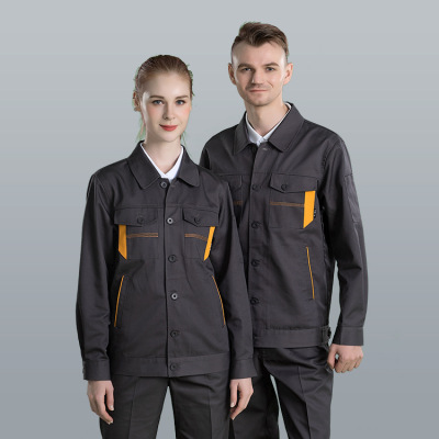 现货工作服长汽修劳保套装批发车间反光工装厂服工程服上衣耐磨