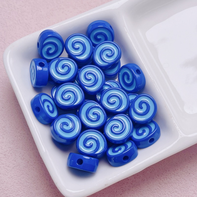 亚克力烤漆滴油瑞士卷DIY手机链包挂件钥匙扣串珠材料饰品配件|undefined
