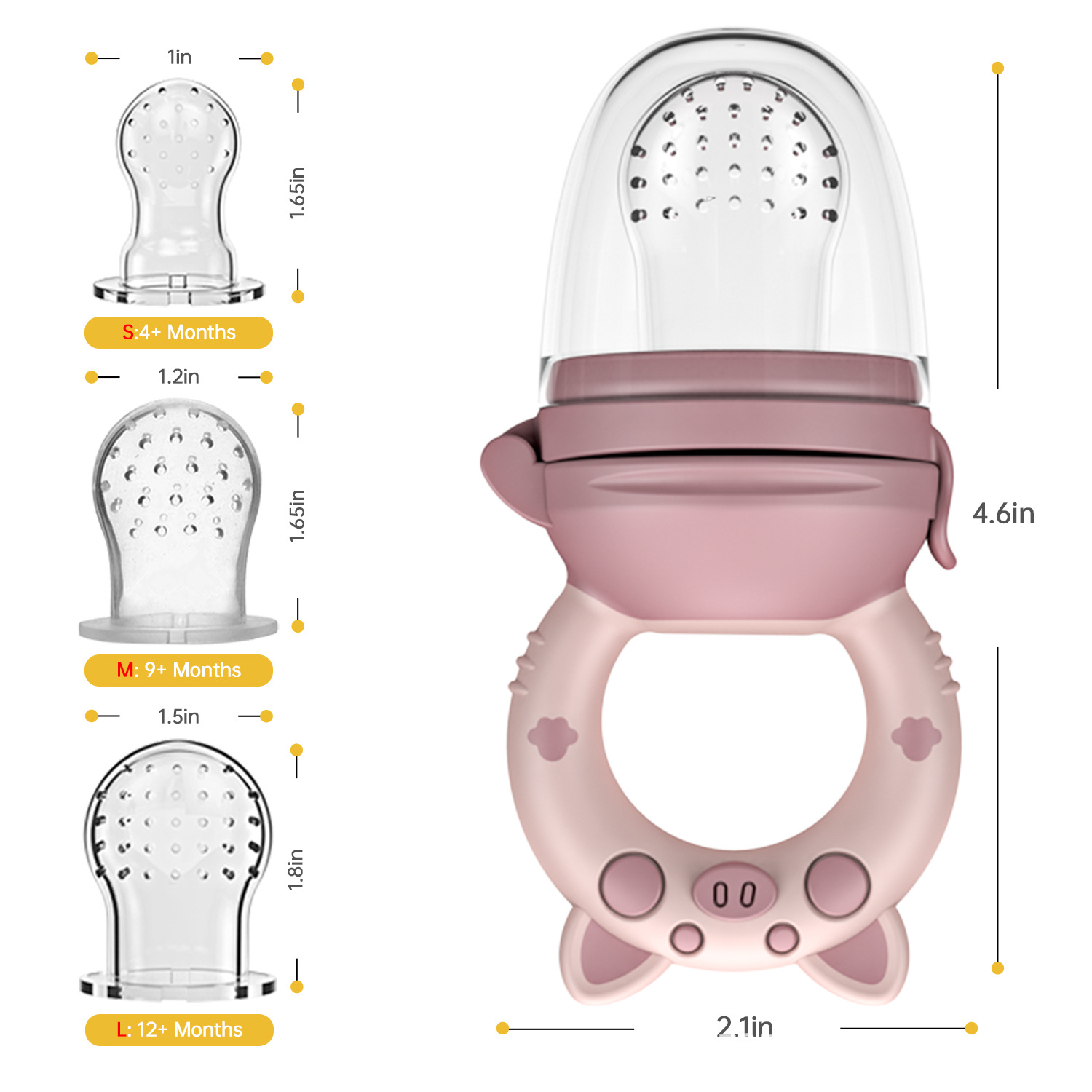 Complemento alimenticio transfronterizo de frutas para bebés, bolsa para morder, mordedura de frutas y verduras, juego, mordedor para bebés, herramienta para comer puré de frutas, artefacto, silicona