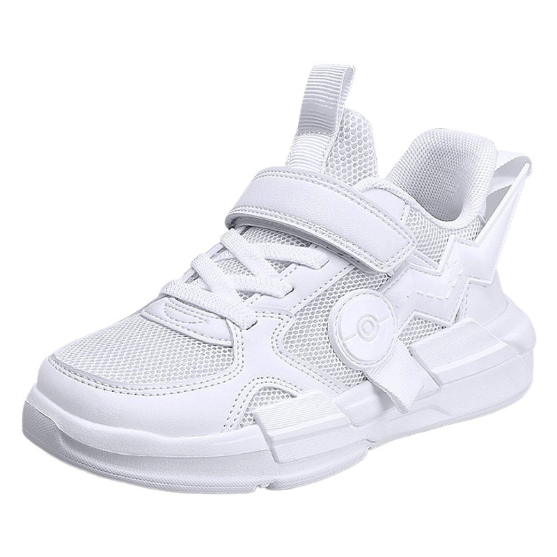 Zapatos para niños primavera y otoño zapatillas de deporte de malla media y grande zapatos transpirables de doble malla para niños de la escuela primaria zapatos para correr de fondo suave para niños