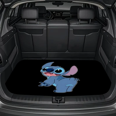 Cute Car Mat Trunk Wear-Resistant: Avtomobil döşəmə paspasları - stitch-trunk-6-75100cm-crystal-velvet