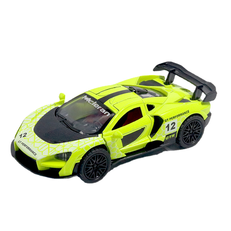 Return fuerza a granel aleación modelo de coche puerta abierta coche de juguete para niños niño decoración de pastel al por mayor