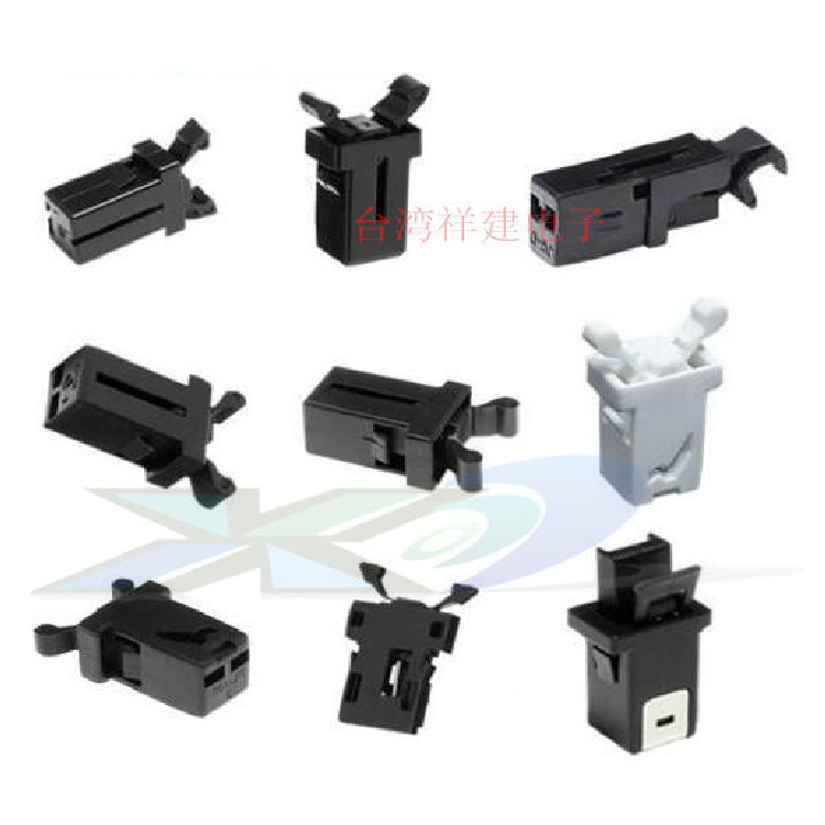 机械迷你型门锁开关 自锁式塑料门扣开关  塑料塑胶型门锁开关