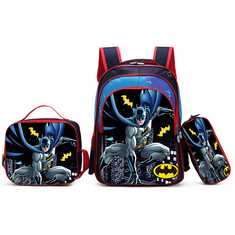 Nuevo Kpop América del Sur 16 pulgadas tres piezas juego de tirón para niños 3D brujas caza mochila de hombro para estudiantes doble espalda