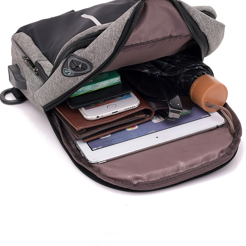 New Multi-Purpose Anti-Theft Chest Bag Men's Bag Casual Crossbody Bag Shoulder Bag Men's Bag Cross-Border New Trendy Small Backpack