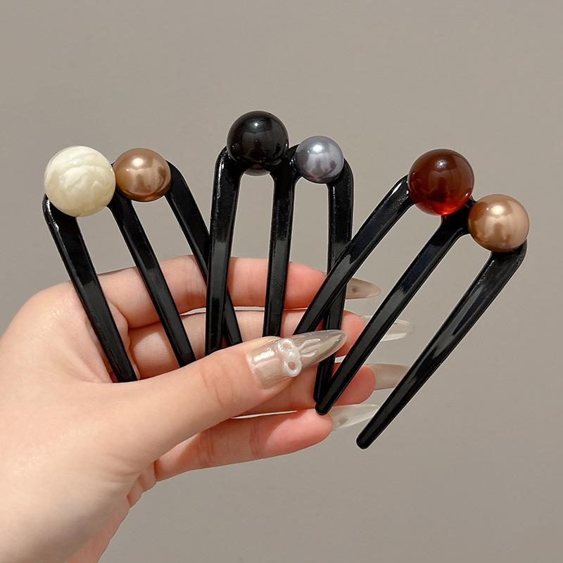 Pullets cabeza de pelo artefacto en forma de U estilo clásico de alto nivel Guo Feng placa de pelo pinzas de pelo chinesa cheongsam accesorios toques de cabeza