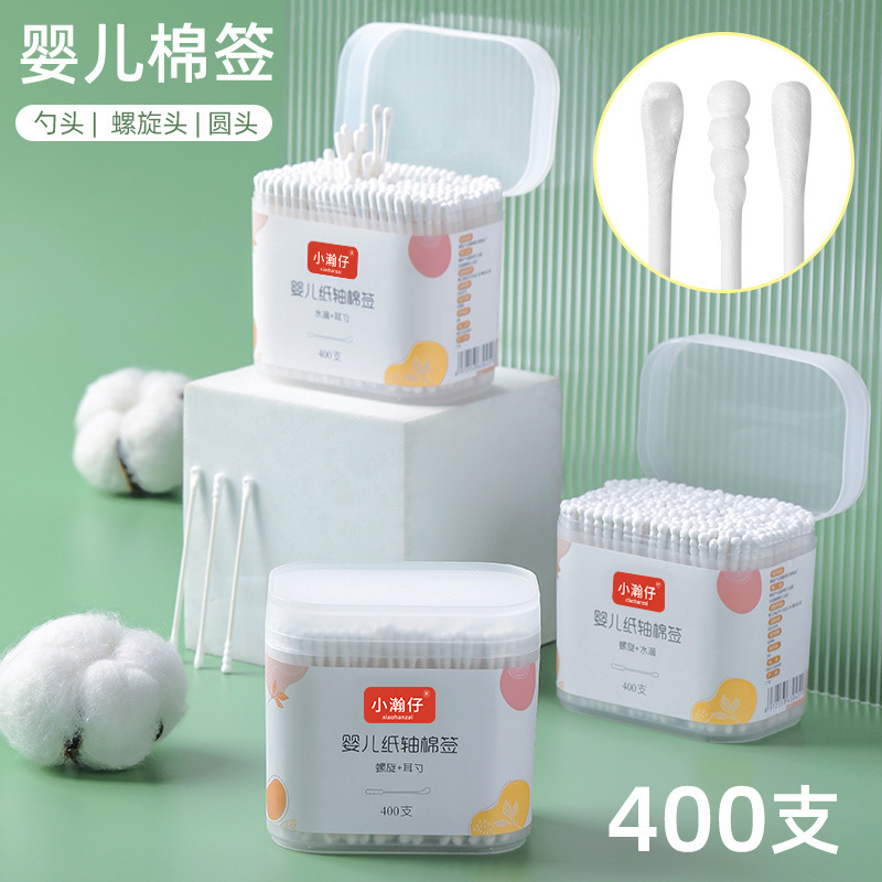Xiaohan Zai 200本 400本 ベビー耳かき綿棒 デリバリー販売綿棒|undefined