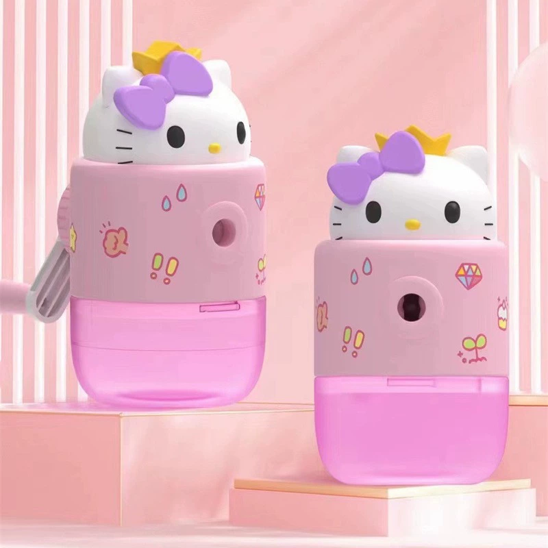 Импортная ручка-стайлер Sanrio Kuromi/Kitty с функцией ножа-зарубки и большой ушастой собачкой, детский подарок