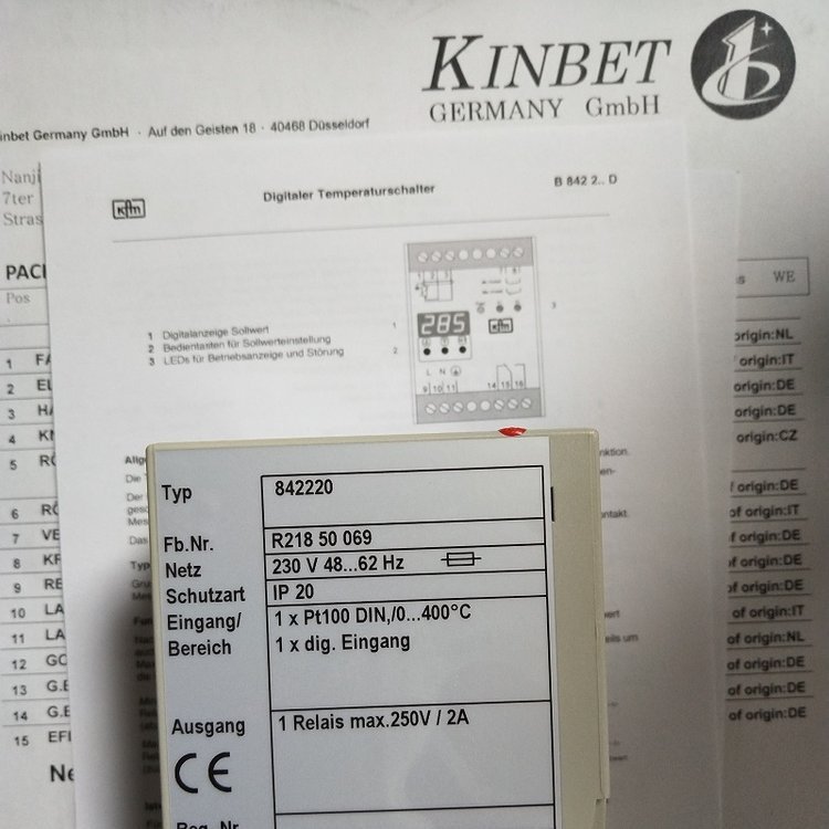 GIESEN HILDEN双金属温度计温度控制器GTI 700/2V 73507