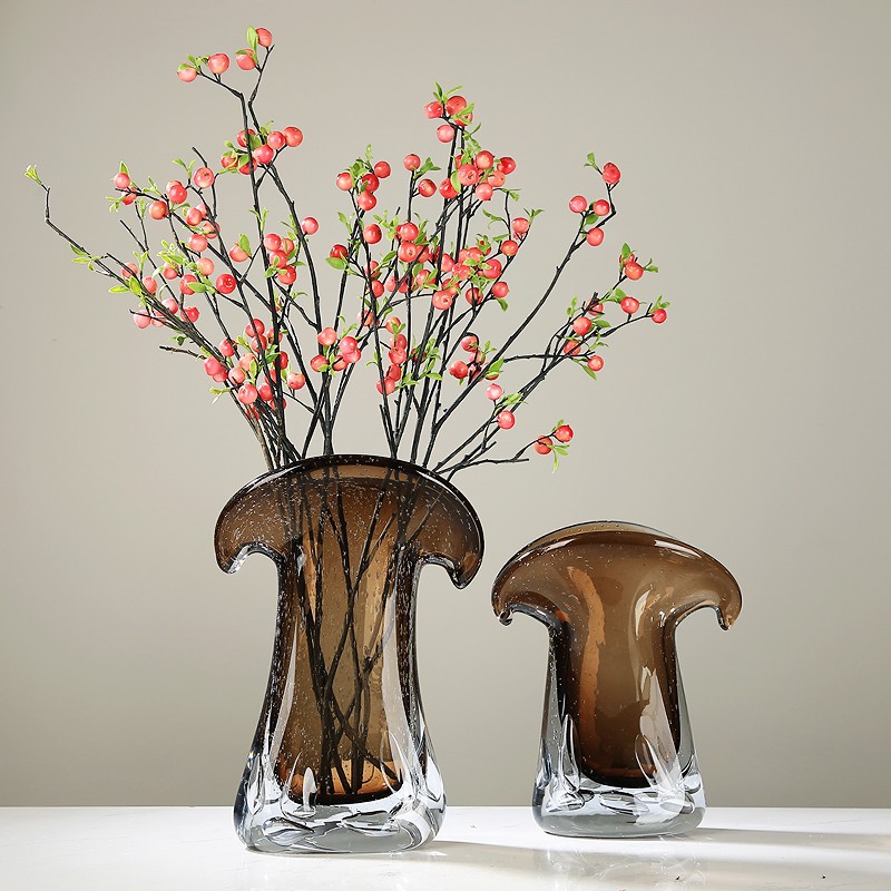 Coffee glazed art bottle ornaments can be hydroponic modern light…