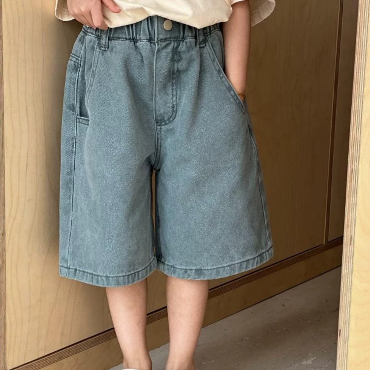 Verano delgado pantalones de vaqueros para niños pantalones de chicas 2026 nuevos pantalones de chicas casuales y sueltos