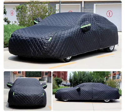 Car clothing — and Snow-resistant All-purpose Car Cover - sedan-hatchback-34m-36m-2s-thickened-composite-quilt-black-model